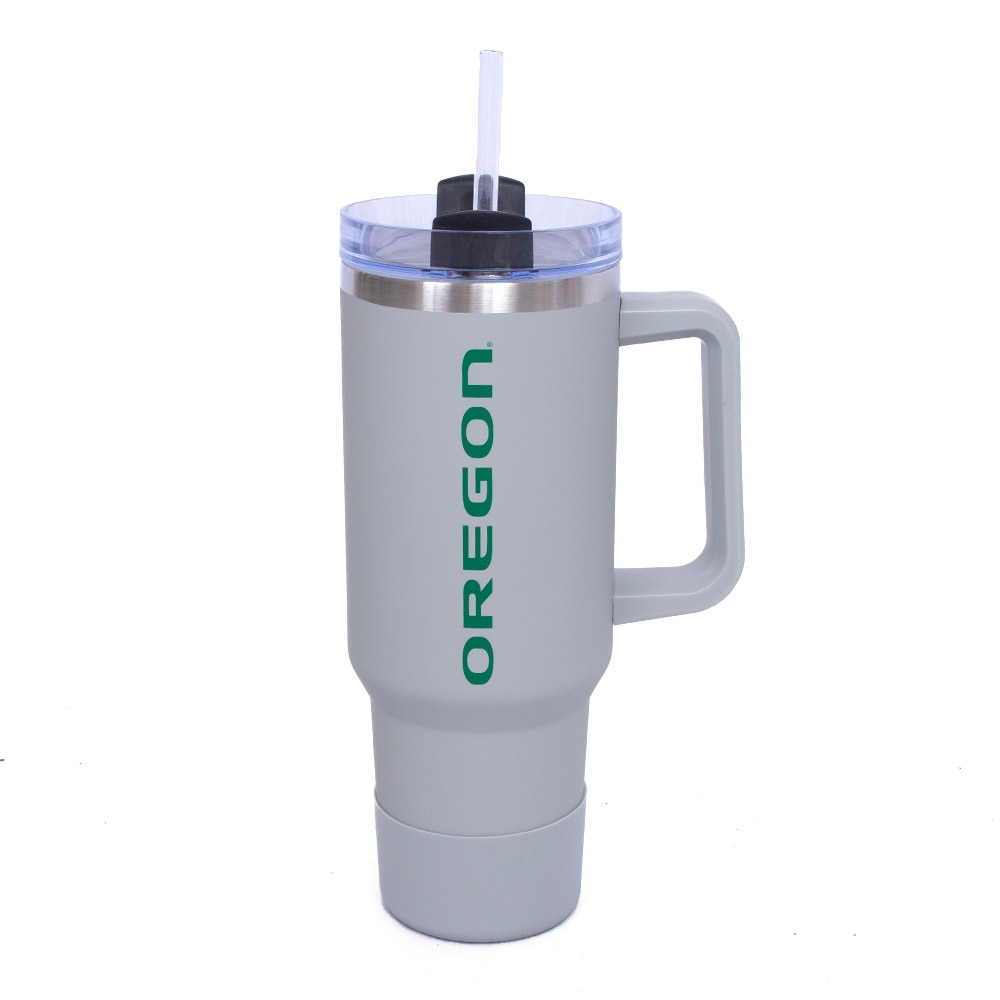 Oregon, Fanatic Group, Grey, Tumblers, Metal, Home & Auto, 40 ounce, Stainless Steel, Hydration, Handle, 863197